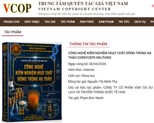 CÔNG NGHỆ KIỂM NGHIỆM HOẠT CHẤT ĐÔNG TRÙNG HẠ THẢO CORDYCEPS MILITARIS