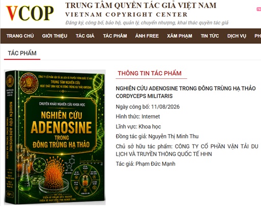 NGHI&Ecirc;N CỨU ADENOSINE TRONG Đ&Ocirc;NG TR&Ugrave;NG HẠ THẢO CORDYCEPS MILITARIS