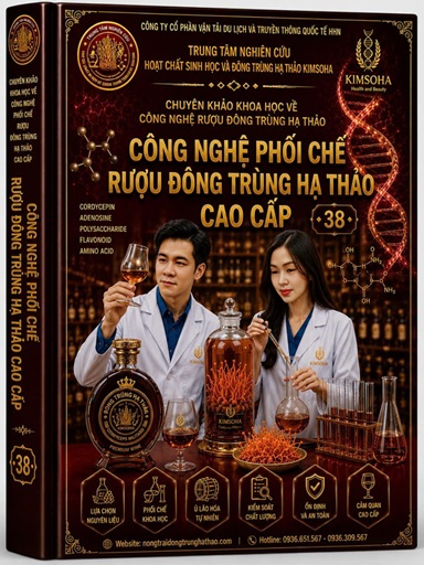 CÔNG BỐ NGHIÊN CỨU  KHOA HỌC VỀ CÔNG NGHỆ PHỐI CHẾ RƯỢU ĐÔNG TRÙNG HẠ THẢO CAO CẤP