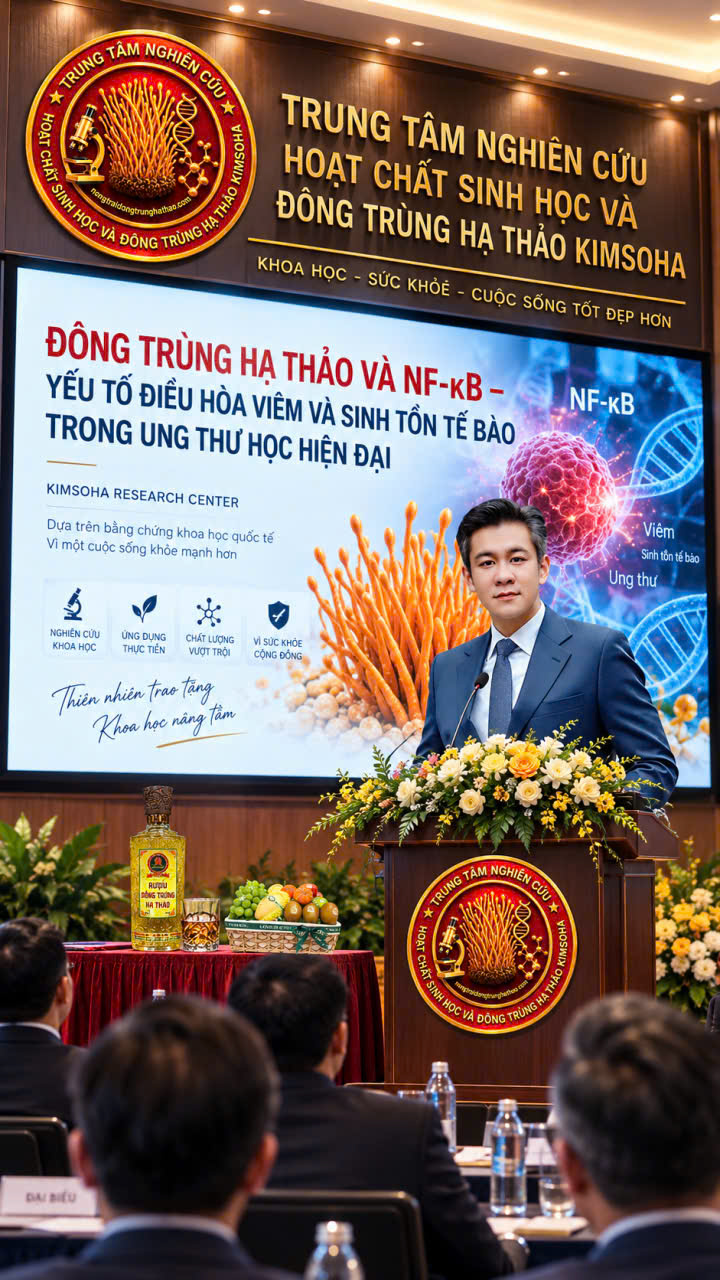 ĐÔNG TRÙNG HẠ THẢO VÀ NF-κB – YẾU TỐ ĐIỀU HÒA VIÊM VÀ SINH TỒN TẾ BÀO TRONG UNG THƯ HỌC HIỆN ĐẠI