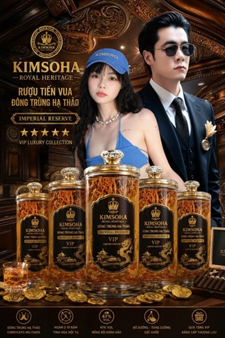 KIMSOHA Royal Heritage Edition 12L | Imperial Palace Collection | Rượu Tiến Vua Đông Trùng Hạ Thảo