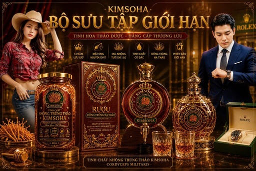 Bộ Sưu Tập Giới Hạn KIMSOHA | Tinh Chất Nhộng Trùng Thảo 
