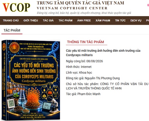 Các yếu tố môi trường ảnh hưởng đến sinh trưởng của Cordyceps militaris