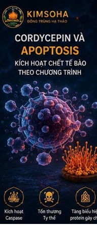 CORDYCEPIN VÀ CƠ CHẾ APOPTOSIS – VÌ SAO GIỚI KHOA HỌC QUAN TÂM ĐẾN HOẠT CHẤT QUAN TRỌNG NHẤT CỦA CORDYCEPS MILITARIS?