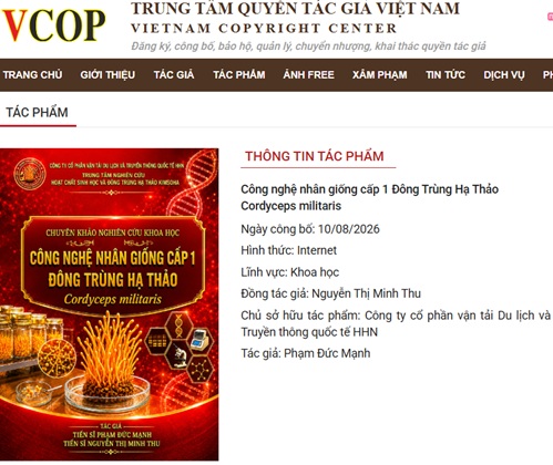 https://www.quyentacgia.org/tac-pham/cong-nghe-nhan-giong-cap-1-dong-trung-ha-thao-cordyceps-militaris/