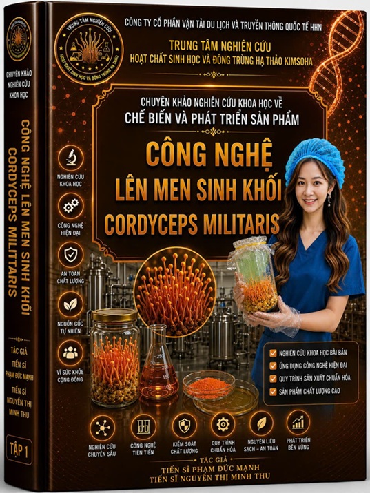 CÔNG BỐ KHOA HỌC CÔNG NGHỆ LÊN MEN SINH KHỐI CORDYCEPS MILITARIS