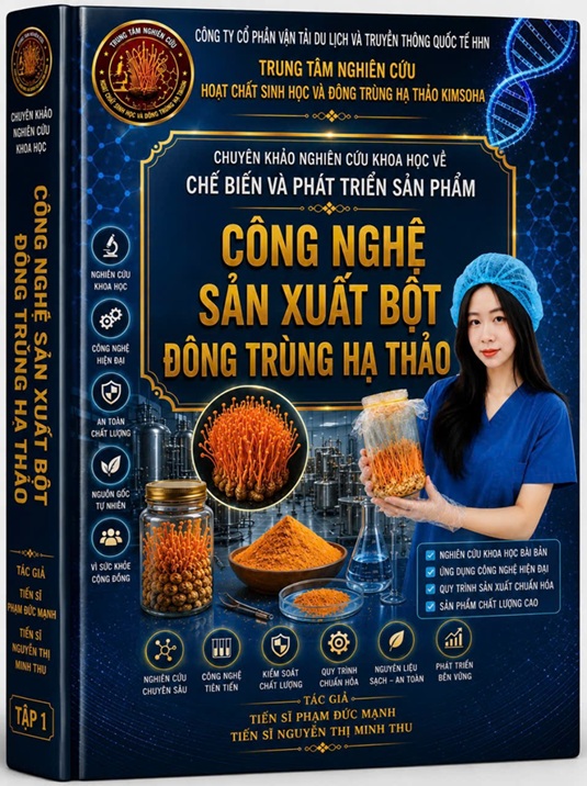 CÔNG BỐ KHOA HỌC CÔNG NGHỆ SẢN XUẤT BỘT ĐÔNG TRÙNG HẠ THẢO