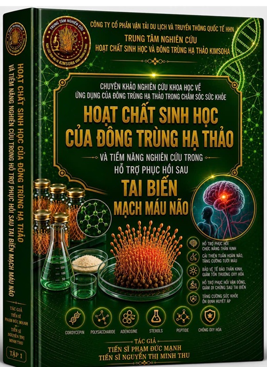 CÔNG BỐ KHOA HỌC HOẠT CHẤT CỦA ĐÔNG TRÙNG HẠ THẢO VÀ TIỀM NĂNG NGHIÊN CỨU TRONG HỖ TRỌ PHỤC HỒI SAU TAI BIẾN MẠCH MÁU NÃO 