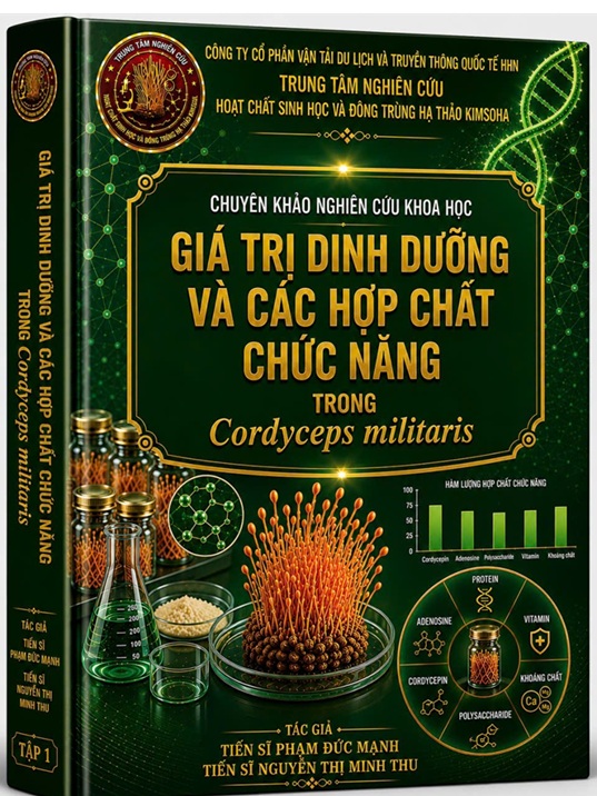 CÔNG BỐ KHOA HỌC GIÁ TRỊ DINH DƯỠNG VÀ CÁC HỢP CHẤT CHỨC NĂNG TRONG ĐÔNG TRÙNG HẠ THẢO