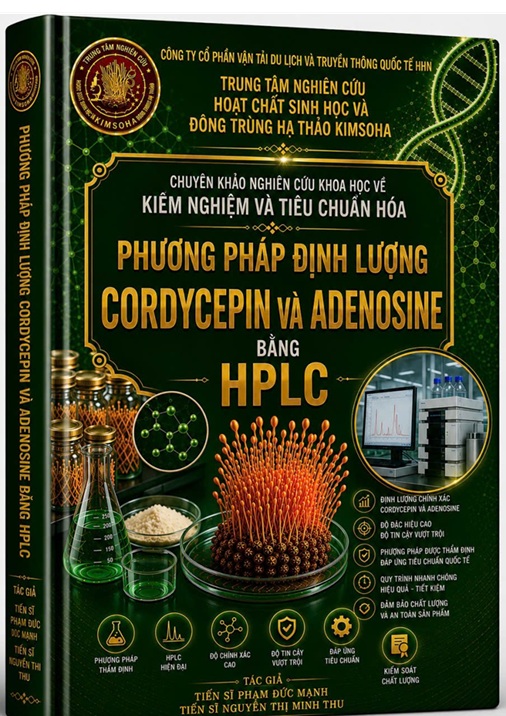 CÔNG BỐ KHOA HỌC PHƯƠNG PHÁP ĐỊNH LƯỢNG CORDYCEPIN VÀ ADENOSINE BẰNG HPLC